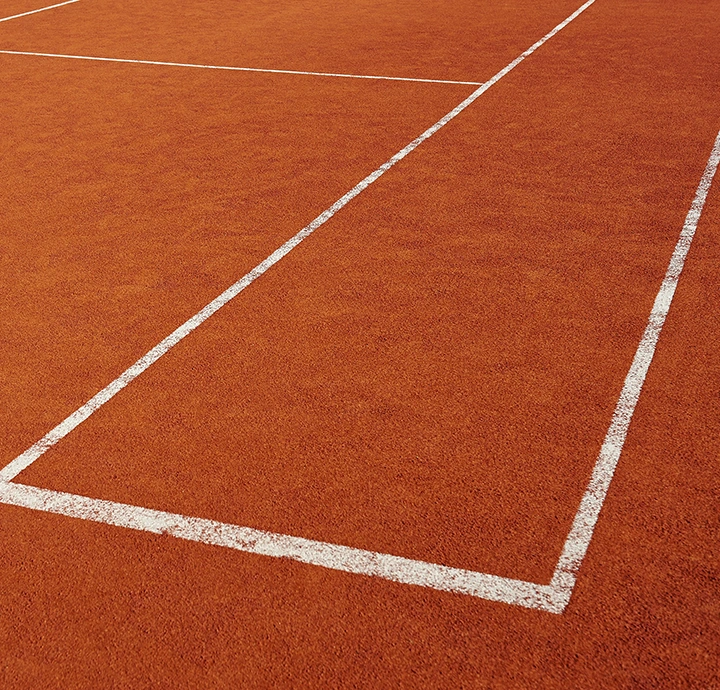 fragment boiska do gry w tenisa